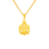 22k Yellow Gold Religious Ganesh Medium Pendants with gold weight of 3.75g